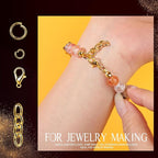 LEOBRO Keychain Making Kit, Metal Lobster Claw Clasps and Key Chain Rings - Image 6