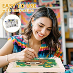 Doodlream Cartoon Sloth Leaves DIY Punch Needle Embroidery Kit - Image 3