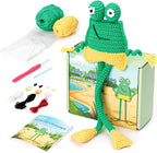 Totiro Crochet Kit for Beginners, Long-Legged Frog Amigurumi Starter Kit by YourDestinationforFun