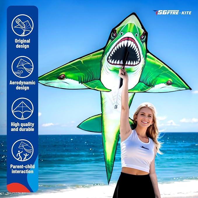 SGftre Complete Kite with Handle, Line & Accessories, Family Outdoor Activities - Image 6