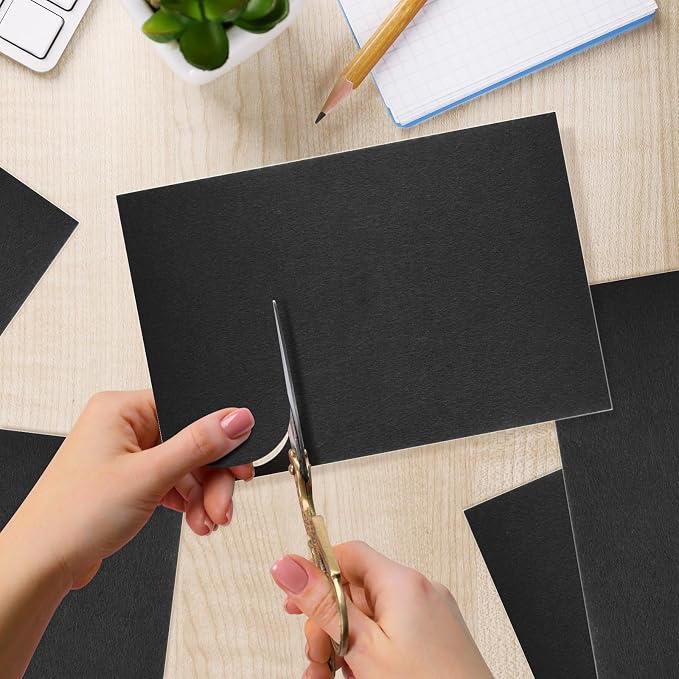 10PCS Black Self Adhesive Felt Fabric Sheets Sticky Felt Sheets - Image 4