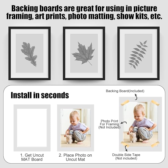 Frienda 50 Pack White Foam Board Foam Poster Boards 20 x 30 Inch Inch - Image 4