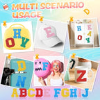 WILLBOND 52 Pcs Glitter Foam Alphabet Letters - Image 6