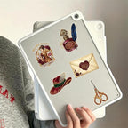 50 Pcs Clear PET Gentlewoman Aesthetic Stickers - Image 5