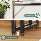 Huuger Computer Desk, 70 Inch Office Desk, Gaming Desk - Image 9