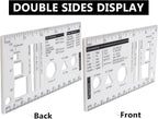 Culinary Ruler Mini Cutting Reference Template Cooking Measurement | Acrylic - Image 4