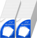 120 Pieces 1mm Thick Acrylic Sheets 5 x 7 Inch Acrylic Clear Sheet by Treela