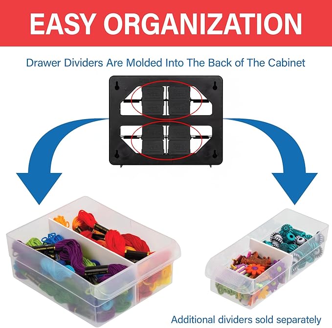 Akro-Mils 16-Drawer Plastic Drawer Storage Cabinet - Image 4