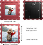 6x6 Wavy Picture Frame With Mat - Image 3