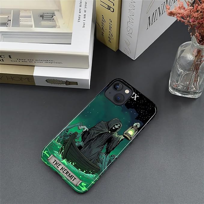 ZHEGAILIAN Case for iPhone 15, The Hermit Night Skull Durable Shockproof - Image 4