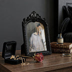 5x7 Vintage Black Picture Frame, Ornate Arched Photo Frame, Glass Front - Image 8