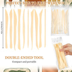 Ferrochef 10 Set 100 Pcs Plastic Clay Sculpting Tools Different Shapes Pottery - Image 2