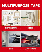 HitLights Double Sided Tape Heavy Duty, 1 in x 24.6 ft, Adhesive Mounting Tape - Image 7