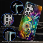 for Samsung Galaxy S25 Ultra Case, Dragonfly Dandelion Colorful Pattern Glossy - Image 5