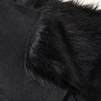 Black Faux Fur Fabric by The Yard - Image 3
