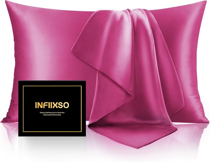 INFIIXSO Mulberry Silk Pillow Case King Size, Silk Pillowcase by INFIIXSO