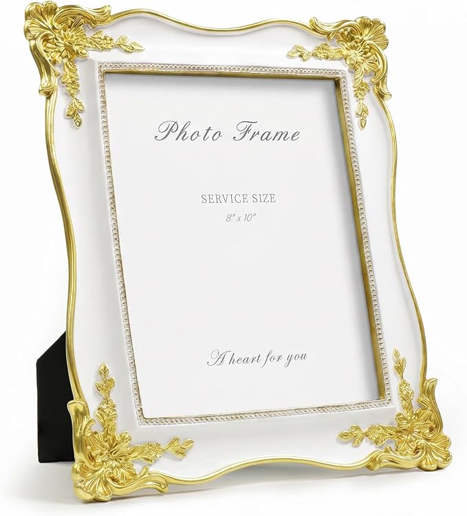 Cuspin 8x10 Vintage Picture Frame, Ornate Antique 8 by 10 Resin Frames by Cuspin