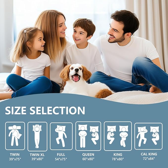 Premium Waterproof Mattress Protector Full Size, Breathable Bed Cover 3D Air - Image 8