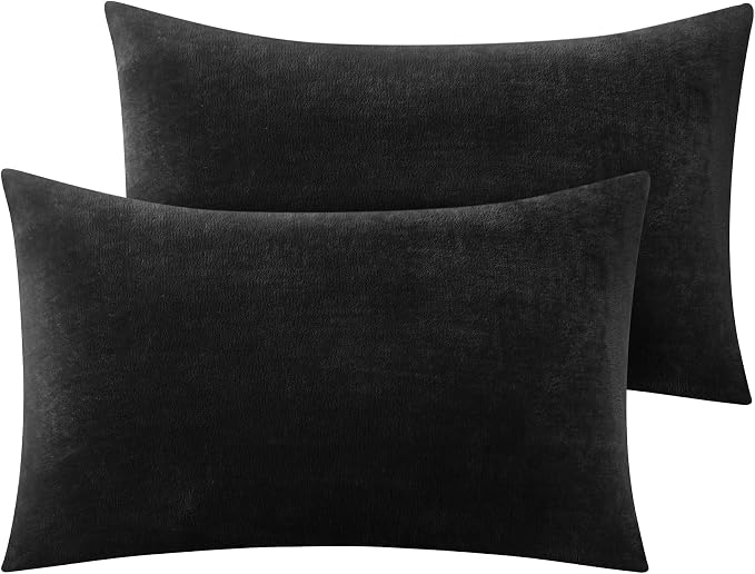 BEDELITE Flannel King Size Pillow Cases Set of 2, Super Soft Fleece Pillowcases by BEDELITE