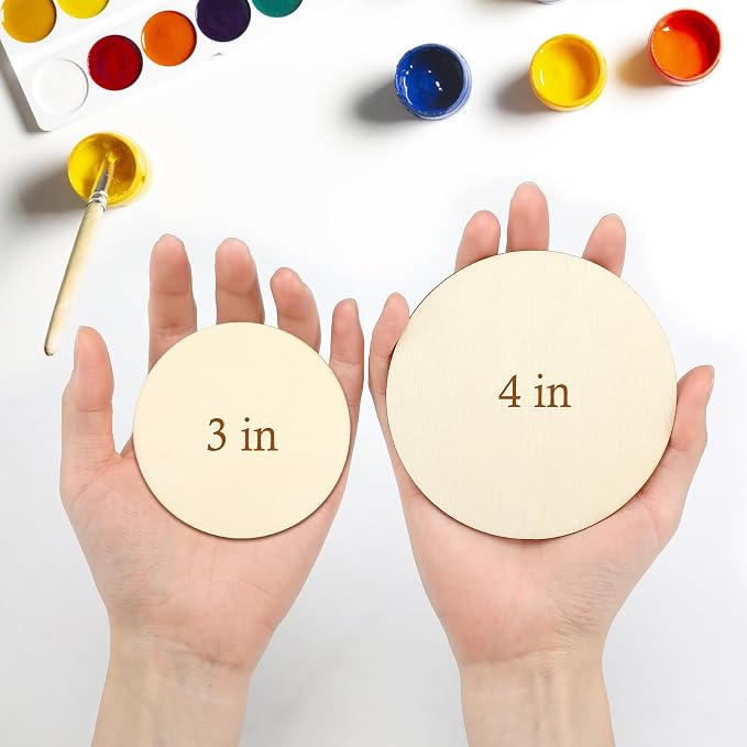 Blisstime Unfinished Wood Circles - Image 7