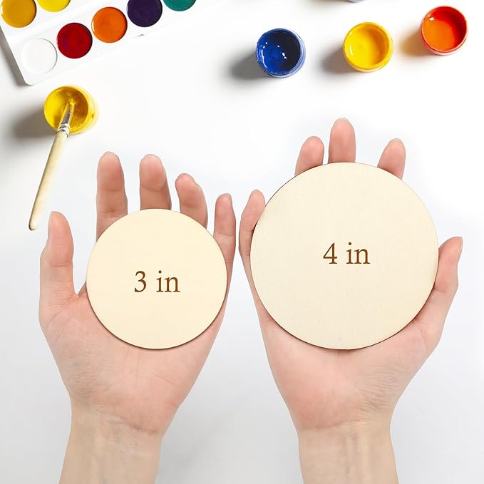 Blisstime Unfinished Wood Circles - Image 7