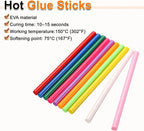 HARFINGTON 10pcs Hot Glue Sticks 0.43" Dia x 9.84" Long EVA Mini Hot Melt - Image 4