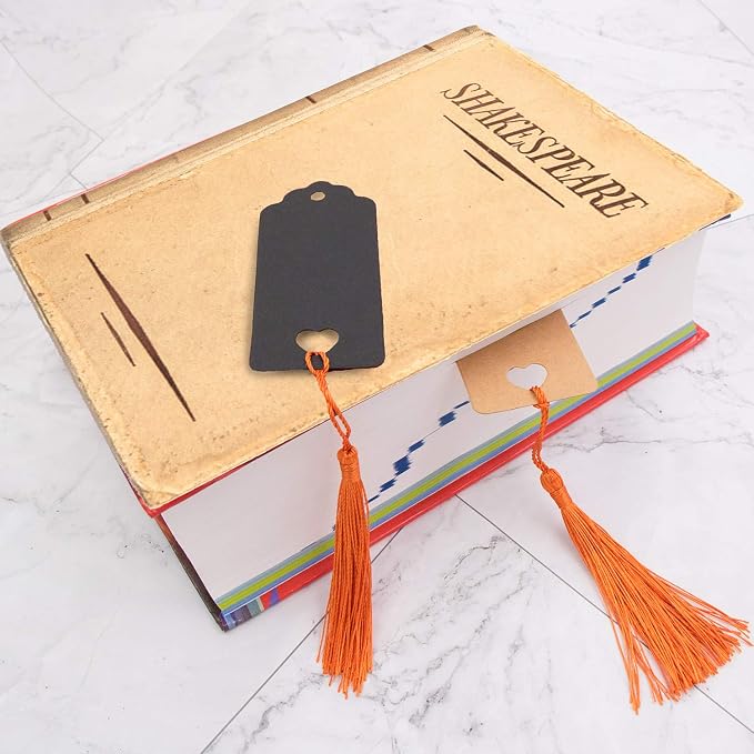 VAPKER 100 Pieces Dark Orange Tassels 13cm/5-Inch Silky Handmade Soft Tassels - Image 4
