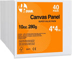 Canvas Boards for Painting 4x4 Inch, Watercolor by DPDIAN
