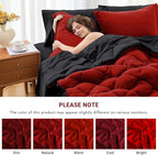 MUXHOMO 7 Pieces Oversized King Comforter Set, Reversible Bed in a Bag - Image 4