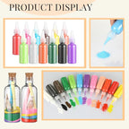 Libima 100 Pcs DIY Sand Art and Craft Kit Include Plastic Sand Art Bottles - Image 4