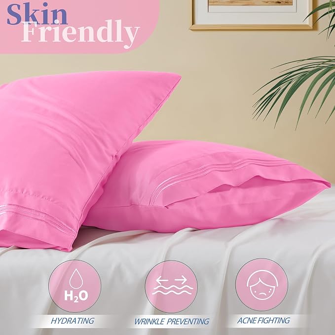 Vonty 2 Pack Standard Pillow Cases - Image 3