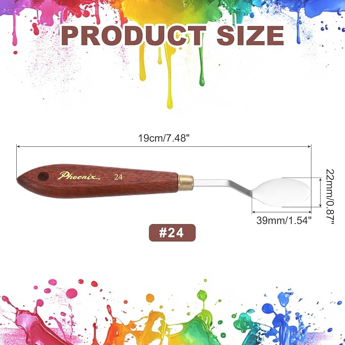 MECCANIXITY Pack of 1 Palette Knife No.24, 7.5" Long Palette Knives - Image 2