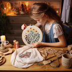 Bonroy 4 Sets Embroidery Set for Beginners, Art Craft, Easy Sewing, Includes - Image 6