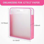 Caydo 3PCS Scrapbook Paper Storage Organizer - Image 2