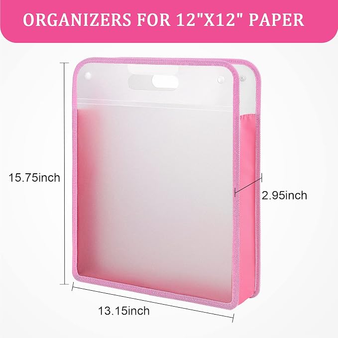Caydo 3PCS Scrapbook Paper Storage Organizer - Image 2