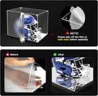 KOLIPI Mini Football Helmet Display Case Mirror Base, Acrylic Display Case - Image 4