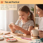 Mooncci Punch Needle Coaster Kit, Great Festival Gift and Decoration Ideas - Image 3