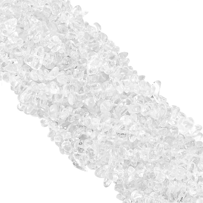 Crystal Chips with Holes for Jewelery Making 5mm-8mm Natural Gemstone Beads by Ouubuuy