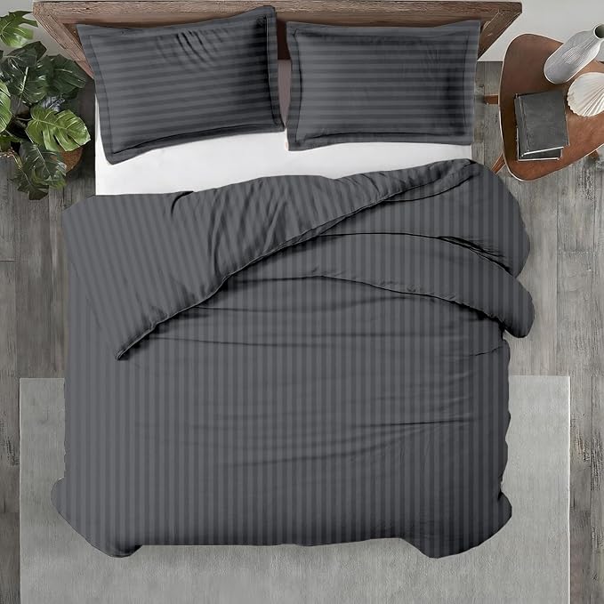Kotton Culture 3 Pc California King Size Duvet Cover Set -100% Egyptian Cotton by KottonCulture
