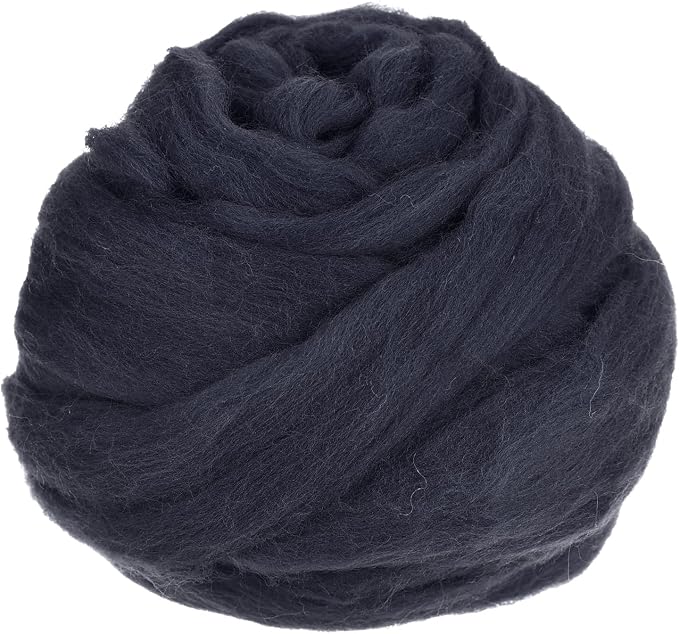 uxcell Needle Felting Wool, 8.5 Oz Nature Fibre Wool Yarn Roving by uxcell