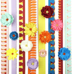 FAZHBARY Quilling Paper Flowers Kit Colorful 6 Set Petal Paper Quilling Strips - Image 6