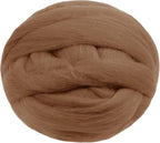 JeogYong Needle Felting Wool, 3.53oz Wool Roving Chunky Wool Yarn, Camel Wool by JeogYong
