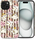 Case for iPhone 15, Scratch Resistant Hybrid Double Layer Hard Shell，Cute by Toulas