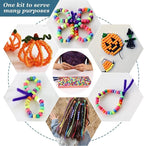 2000+ Pony Beads Bulk 6x9mm Multi-Colored Plastic Craft Beads Set, Bulk Hair - Image 4