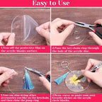 3 inch Acrylic Ornaments Blanks 30pc Clear Round Ornaments Blanks - Image 8