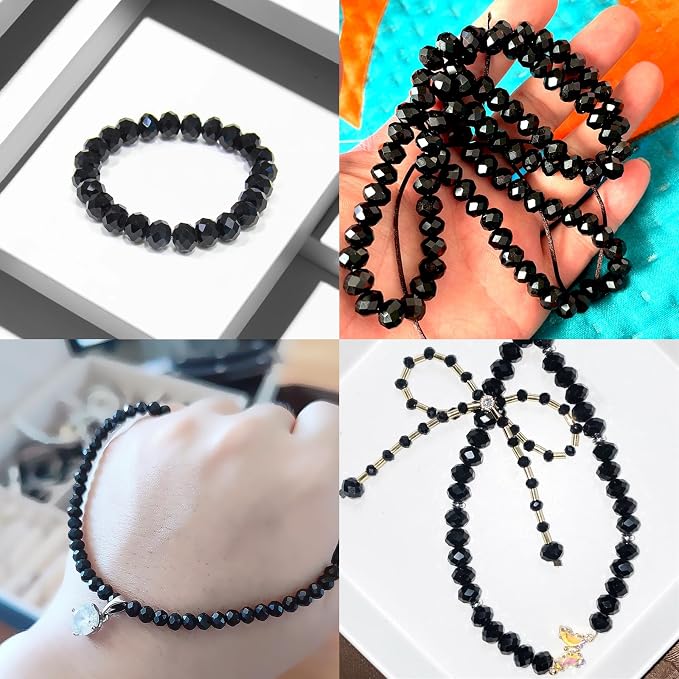 800Pcs 4/6/8/10mm Round Crystal Glass Beads - Image 4