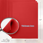 Red EVA Foam Sheets for Crafts, 9 x 12 Inch, 2mm Thickness, 15 Pack – Ideal for - Image 2