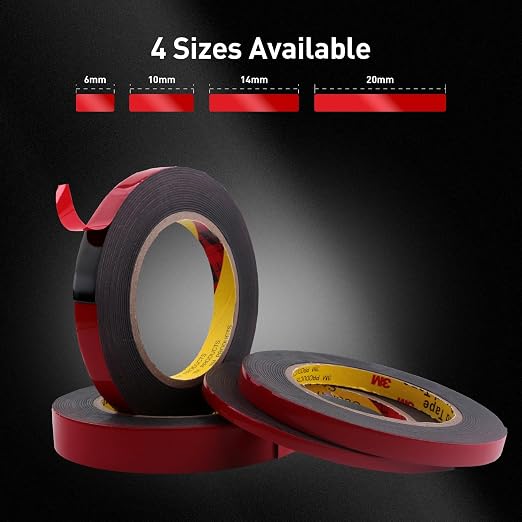 3M Automotive Acrylic Plus Tape, 0.79" x 18Ft, Dark Gray, 2 Pack | Double Sided - Image 2