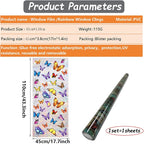 Butterfly Design Stained Glass Window Film - Image 7