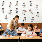 54Pcs Baseball Cutouts Bulletin Boards Decorations, Cartoon Baseball Player DIY - Image 4